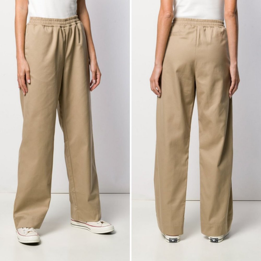 GAUGE81 Durban Wide Leg Pants Trousers Cotton Blend in‎ Camel Color NWT